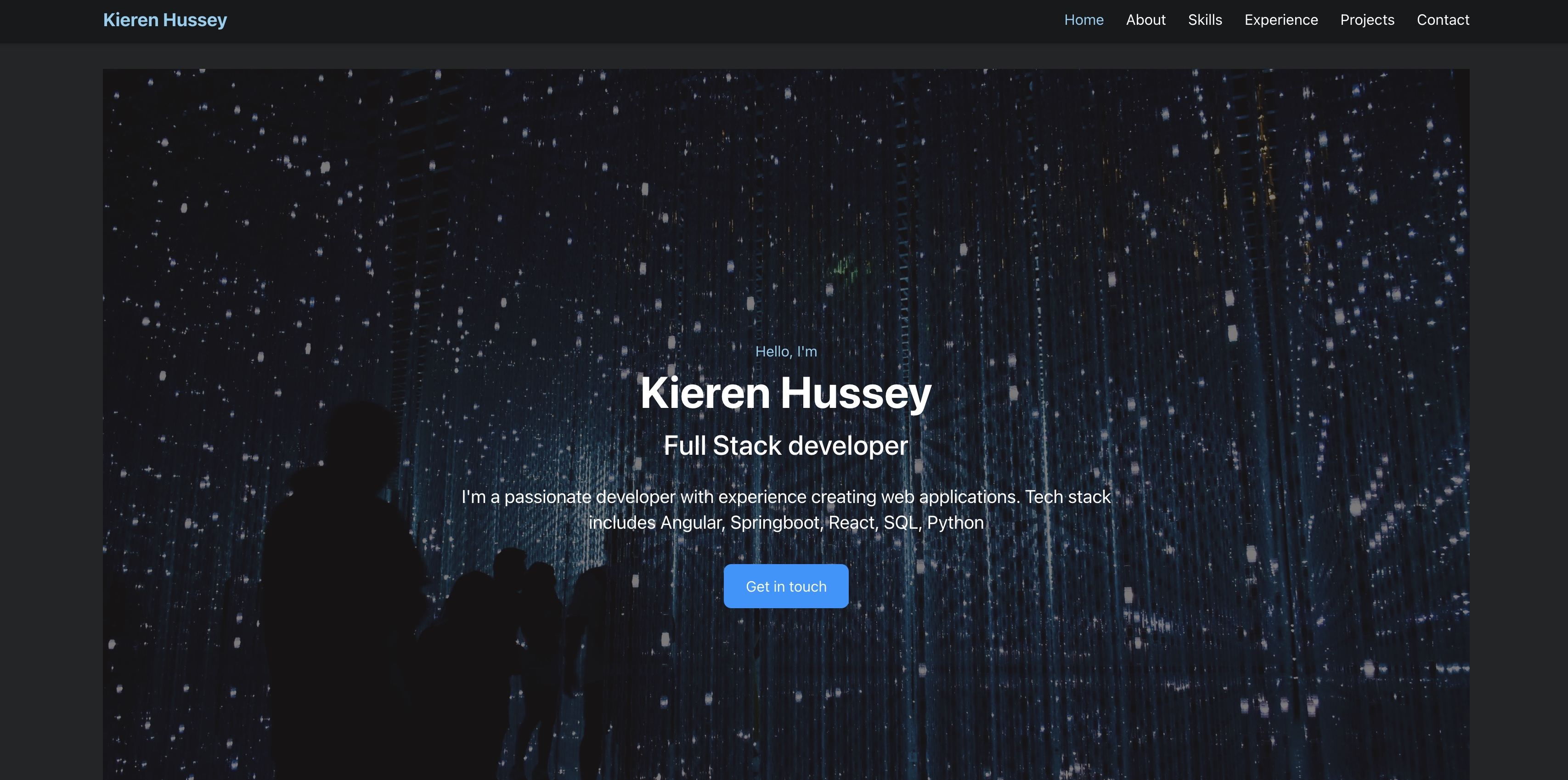 Kieren Hussey Portfolio Site